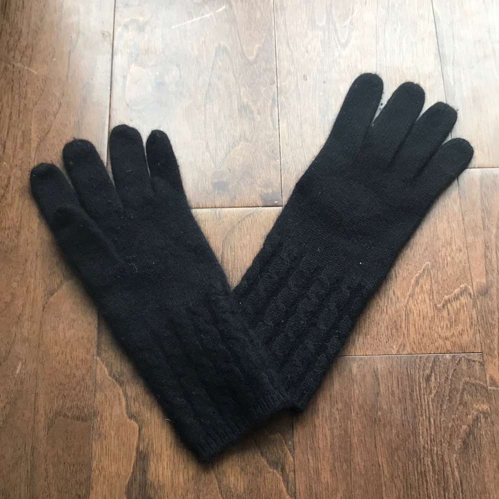 Black Cashmere Gloves